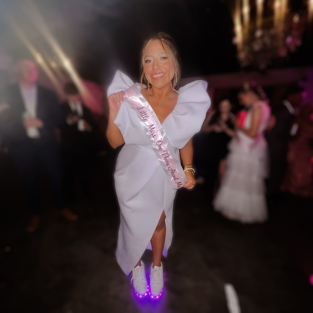White long dress